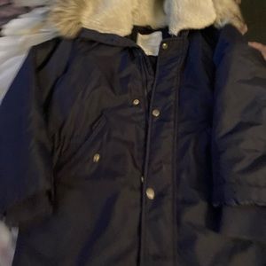 Boys J Crew Fur Hood Winter Coat